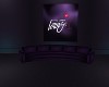 Purple Curved Couch