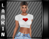 [L] V-DAY HEART TOP