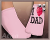 Baby Socks I love Dad