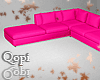 Corner Deep Pink Couch