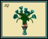 [SQ] Teal Roses & Vase
