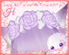 |H| Rose Headress Lilac