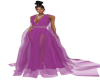 Issa Draped Violet Gown