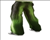 green designer pants