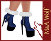 MW- Christmas Blue Boots