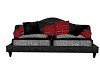 BLACK RED COUCH