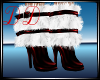 White Fur Boots Red V2