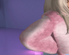 pretty in pink fur coat