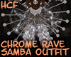 HCF Chrome rave samba outfit