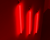 ♕ Red Neon Stairs