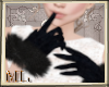 ML Black fur gloves