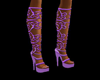 Purple Gothic Boots