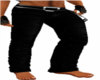 Badazz Blk Leather Jeans