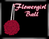 Dk. Red Flowergirl Ball