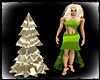 ANIM GOLD XMAS TREE PET