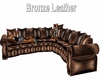 Bronze Leather Sectional