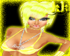 Rave Yellow Bikini Top