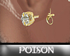 *P* Gold/Diamond Stud