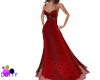 Dots Red evening gown