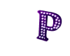 Anim Purple Letter P