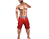 Red Swim Trunks