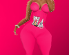 i. pink iconic bodysuit