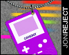 Purple GameBoy Necklace