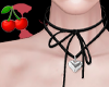C.Heart Necklace Black