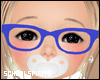 ❥ Blue Nerd Glasses