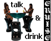 (CC) Talk & drink table
