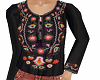 TF* Black Embroidery Top