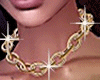 Reem Chain Collar Gold