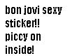 Bon Jovi Sticker