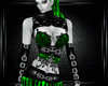 b green stpunk dress