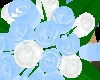 !S!Blue&White Rose Bouqt