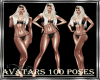 100 poses avatars