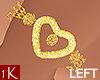 !1K Gold Heart Bracelet