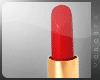 Red lipstick.
