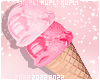 $K Pink Ice Cream Cone