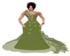 green elegant dress 