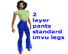 !AS 2 layer pants mesh