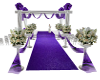 Purple Wht Wedding Gazeb