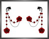 SL Red Roses Earrings
