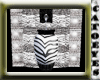 Zebra fountain wall vas