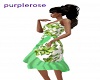amy flowergreen dress
