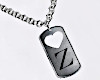 k. necklace letter Z