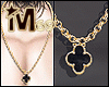 M69 Gold Black Necklace