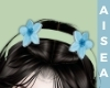Kid~Blue flower headband
