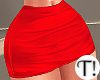 T! Red Satin Skirt