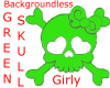 Green Skull    (Sticker)
